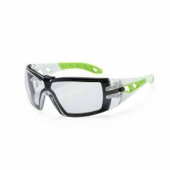 UVEX PHEOS Small w_Foam Guard_ White_Lime Frame_ Clear HC_AF lens