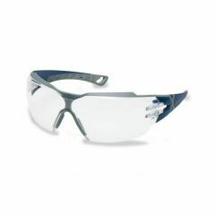 UVEX Pheos CX2 Safety Glasses_ Blue_Grey Frame_ Clear Saphire Lens