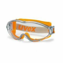 UVEX Ultrasonic Google_ Orange_Grey Frame_ Clear HC_AF Lens