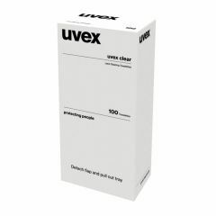 Uvex 1005 Clear Lens Cleaning Towelettes_ 100 Pack _Wall or Desktop Dispenser_