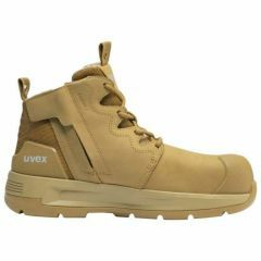 Uvex 2 X_Flow Low Cut Zip Sided Safety Boot_ Tan