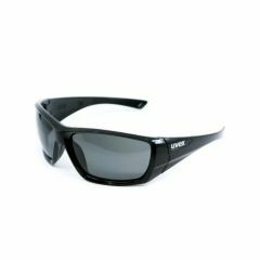 Uvex Oceania Safety Glasses_ Black Frame_ Grey 12_ VLT Cat 3_ Pol