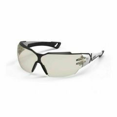 Uvex Pheos CX2 Safety Glasses w_ White_Black Frame_ CBR 65_ Lens