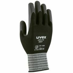 Uvex Unilite Black NBR Micro_Cell Foam Palm Coat Glove _4_1_3_2_