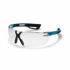 Uvex X_Fit Pro Safety Glasses_ Blue_Charcoal Frame_ Clear Lens