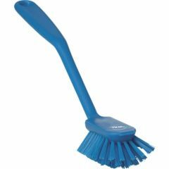 Vikan Dish Brush w_Scraping Edge_ 280 mm_ Medium_ Blue