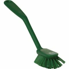 Vikan Dish Brush w_Scraping Edge_ 280 mm_ Medium_ Green
