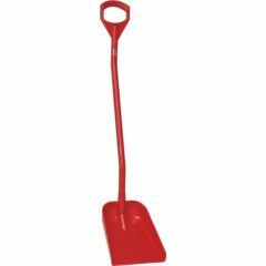 Vikan Ergonomic shovel_ 340 x 270 x 75 mm_ 1280 mm_ Red