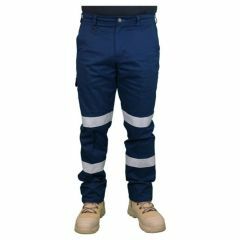WORKIT Stretch Modern Fit Biomotion Taped Cargo Pants_ Navy