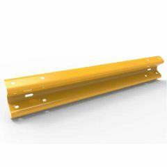 W_Beam Rail for 1_5m Centres _ Galvanised and Powder Coated Yello