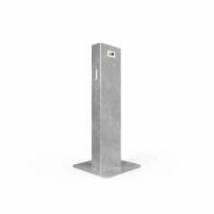 W_Beam Single Height Post 725mm Surface Mounted _ Galvanised