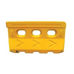 Water Fillable Safety Barrier_ Yellow _ 1410mm Length x 780mm Hei