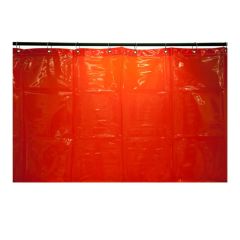 Welding Curtain _ 1_8m High x 2_0m Wide _ Red