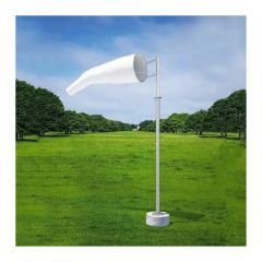 Windsock_ 1830mm _6'_ Long_ 450mm _1_5'_ Opening _ White