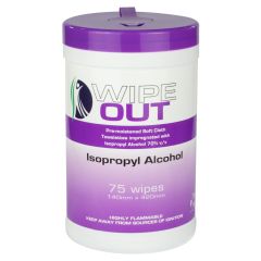 Wipeout Isopropyl PPE Wipes_ Canister of 75
