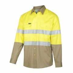 Workit Hi Vis Reflective 155gsm Lightweight Vented Shirt_ Yellow_