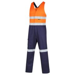 Workit Hi Vis Two Tone Taped Regular Weight Action Back Coverall_