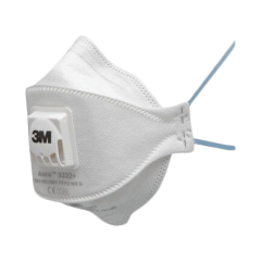 3M 9322A+ P2 Valved Flat Fold Disposable Respirator - Box of 10