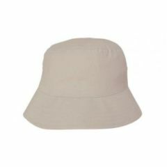 Bucket Hat, Cotton, Stone