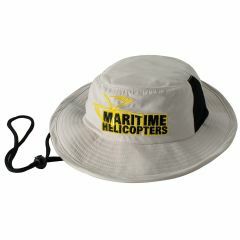 Microfibre Surf Hat with Mesh Panels, Rope & Toggle, Natural