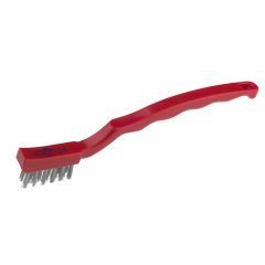 Hill Professional Stainless Steel 180mm Niche Brush - Red