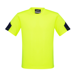 Syzmik ZW505 Mens Squad T-Shirt, Yellow/Navy