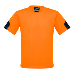 Syzmik ZW505 Mens Squad T-Shirt, Orange/Navy
