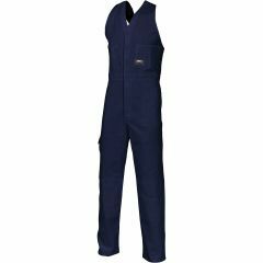 DNC 3121 311gsm Cotton Drill Action Back Coveralls, Navy