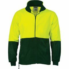 DNC 3827 Full Zip Polar Fleece Jacket, Yellow/Bottle