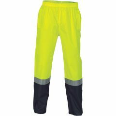 DNC 3880 190D Reflective Rain Pants, Yellow/Navy