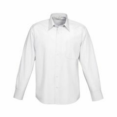 Biz Collection S29510 Mens Ambassador Long Sleeve Shirt, White