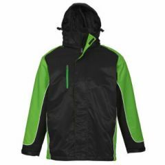 Biz Collection J10110 Unisex Nitro Jacket, Black/Green/White