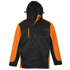 Biz Collection J10110 Unisex Nitro Jacket, Black/Orange/White