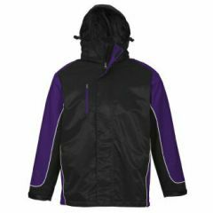 Biz Collection J10110 Unisex Nitro Jacket, Black/Purple/White