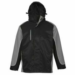 Biz Collection J10110 Unisex Nitro Jacket, Black/Grey/White