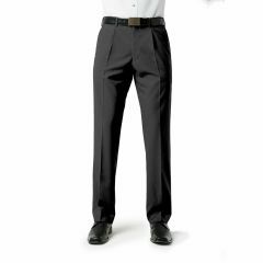 Biz Collection BS29110 Mens Clasic Pleat Front Pant, Charcoal