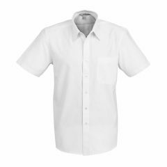 Biz Collection S251MS Mens Ambassador Short Sleeve Shirt, White