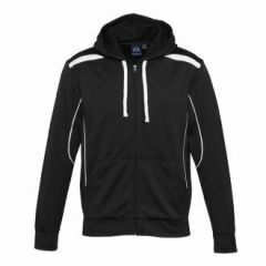 Biz Collection SW310M Adults United Hoodie, Black/White