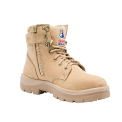 Steel Blue 312152 Argyle Zip Sider Lace Up Safety Boot, Sand