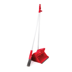 Hill 900 x 250mm Angle Lobby Broom with Lightweight Lobby Dustpan - Red