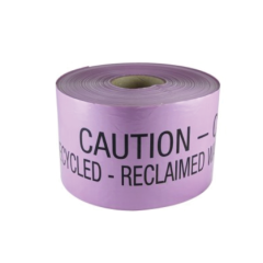 DYNAMAC Detectable Mains Marker Tape, Reclaimed Water/Recycled Water - 100mm x 250m (LILAC)