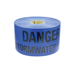 DYNAMAC Detectable Mains Marker Tape, Stormwater - 100mm x 250m (BLUE)