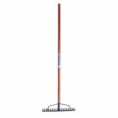 SJ Landscapers 18T Rake, W/Stay, Timber Handle