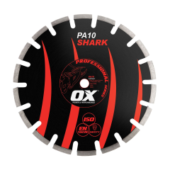 OX Professional SHARK Asphalt Segmented Blade - 14" (350mm)