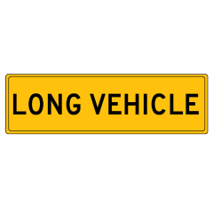 Long Vehicle, 1020 x 250mm, Class 2 Reflective Adhesive