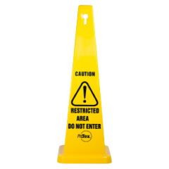 890mm Safety Cone - Caution Restricted Area Do Not Enter
