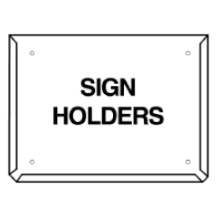 Hazchem Sign Placard Holder, 270 x 270mm Metal 
