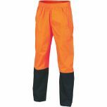 DNC 3878 190D Rain Pants, Orange/Navy